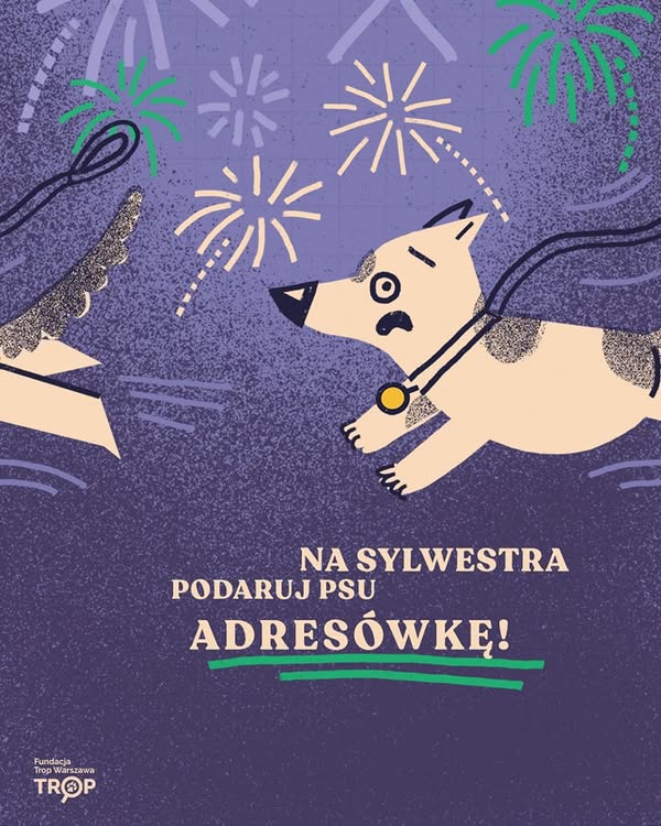 Na Sylwestra podaruj psu adresówkę !